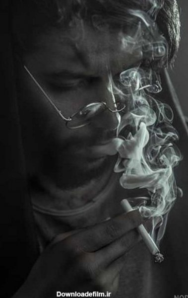 عکس پسر سیگاری غمگین