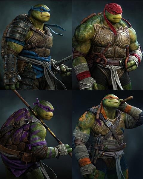  عکس لاک پشت های نینجا