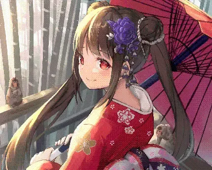 تصویر زمینه دختر ژاپنی کیوت