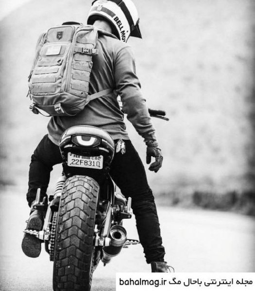  عکس پروفایل پسرانه لاتی با موتور سیکلت