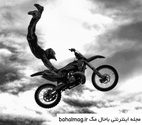  عکس پروفایل پسرانه لاتی با موتور سیکلت