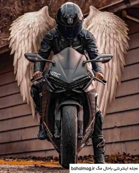 عکس پروفایل پسرانه لاتی با موتور سیکلت