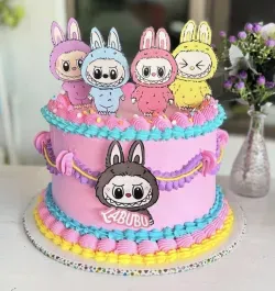 پس زمینه صورتی عروسکی