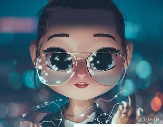  عکس پروفایل دخترانه جدید با عینک