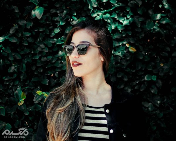  عکس دختر با عینک دودی خارجی