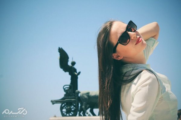  عکس دختر با عینک دودی خارجی