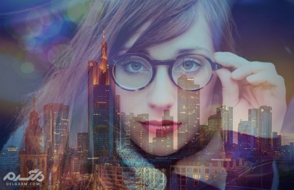  عکس دختر با عینک دودی خارجی