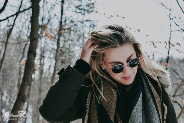  عکس دختر با عینک دودی خارجی