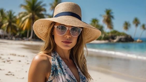  عکس دختر با عینک دودی و کلاه