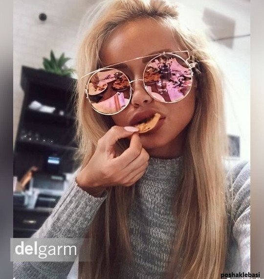  عکس دختر با عینک دودی برای پروفایل