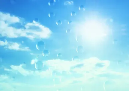  والپیپر آسمان آبی با ابر های سفید