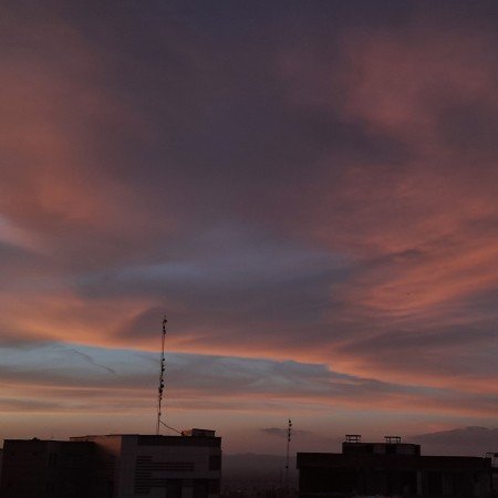  بک گراند غروب نارنجی