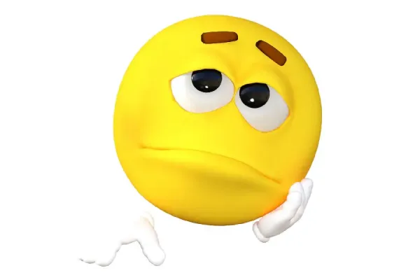  عکس استیکر غمگین گریه