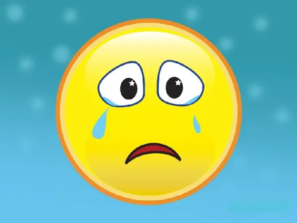 عکس استیکر غمگین گریه
