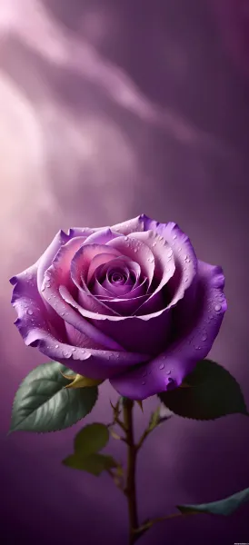  عکس گل رز بنفش مخملی