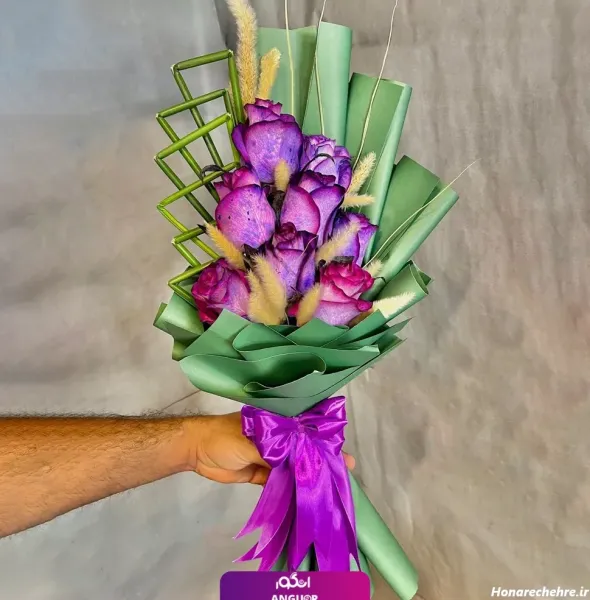  عکس گل رز بنفش مخملی