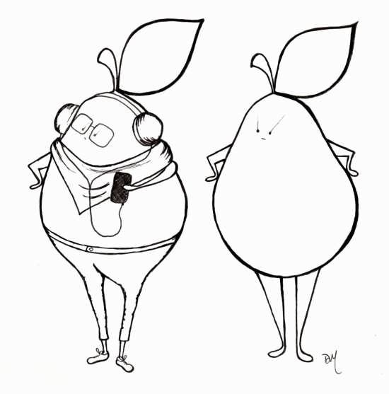  عکس گلابی نقاشی