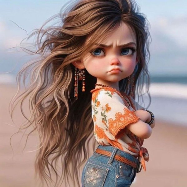  عکس دختر زیبا کارتونی برای پروفایل