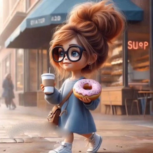  عکس دختر زیبا کارتونی برای پروفایل