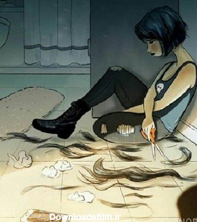 عکس پروفایل دختر با موهای کوتاه