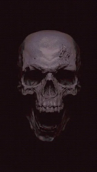  تصویر زمینه جمجمه  ترسناک فانتزی