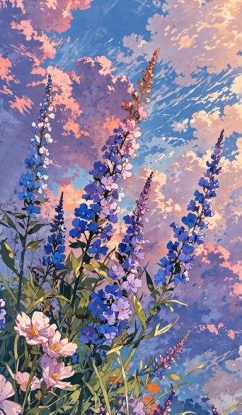 عکس بنفش کیوت ساده