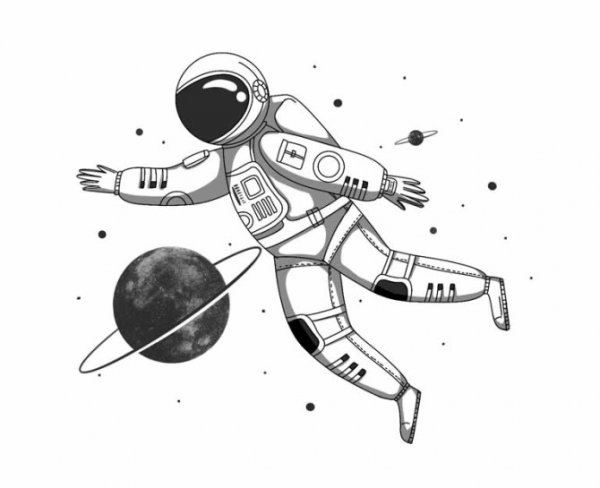  عکس فضانورد فانتزی بنفش