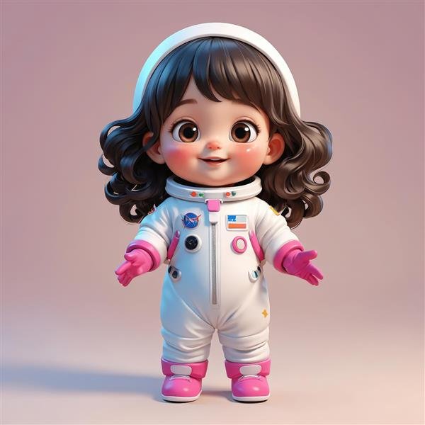 عکس فضانورد فانتزی دخترانه