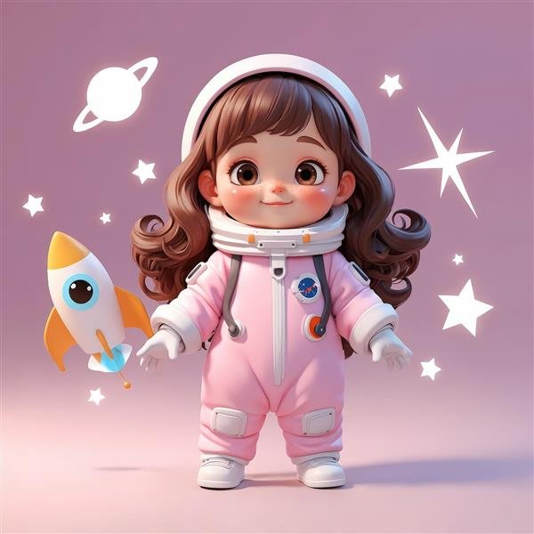  عکس فضانورد فانتزی دخترانه