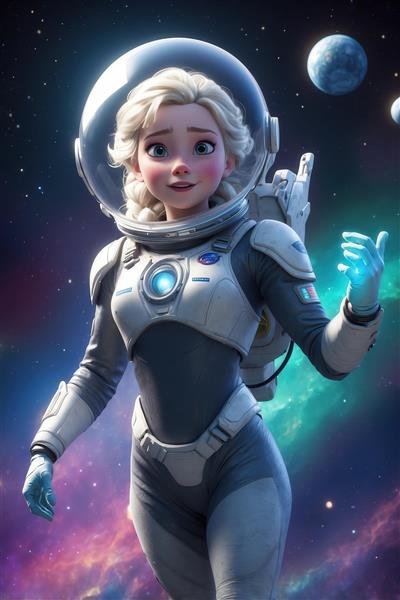  عکس فضانورد فانتزی دخترانه