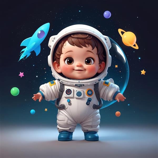  عکس فضانورد فانتزی دخترانه