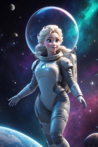  عکس فضانورد فانتزی دخترانه