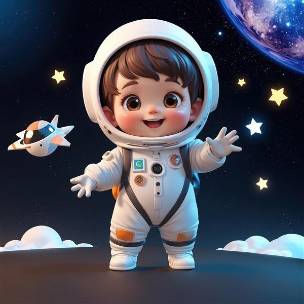  عکس فضانورد فانتزی دخترانه