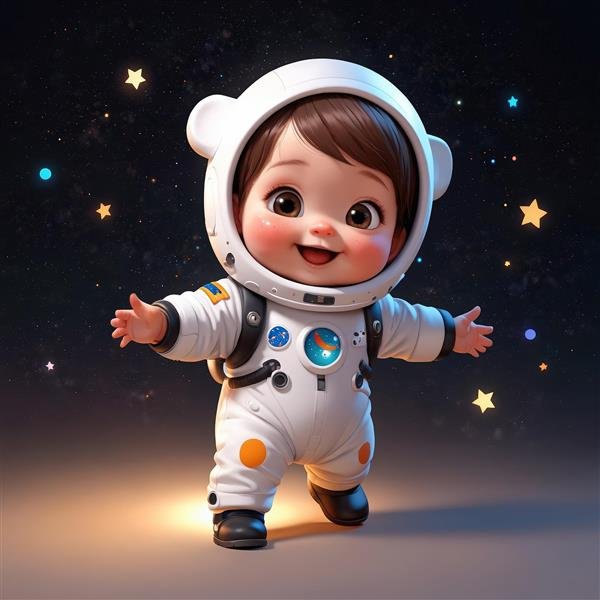 عکس فضانورد کیوت