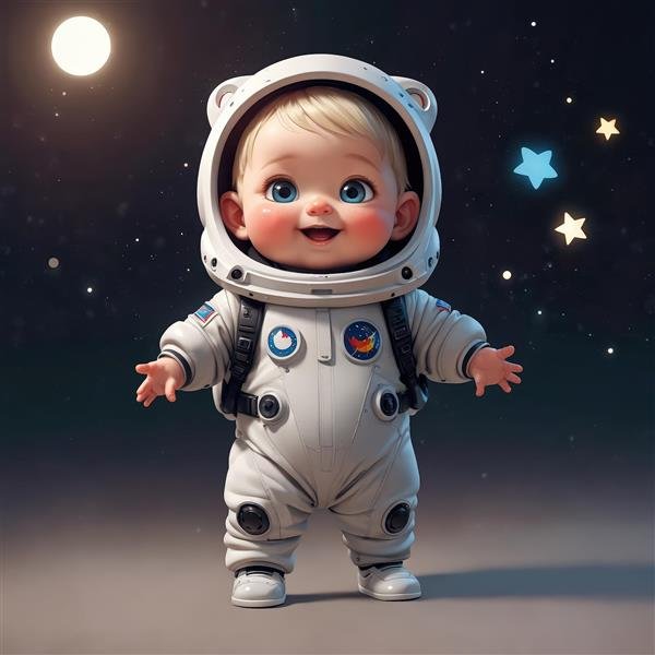  عکس فضانورد کیوت