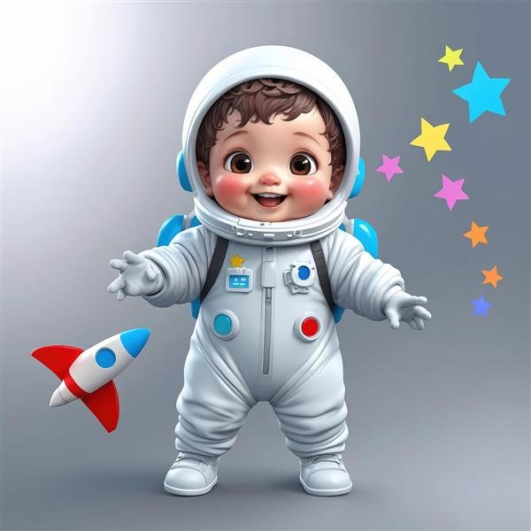  عکس فضانورد کیوت