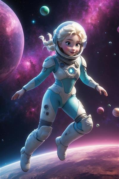  عکس فضانورد کیوت