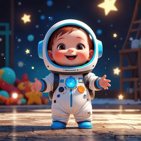  عکس فضانورد کیوت