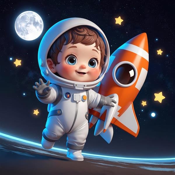  عکس فضانورد کیوت