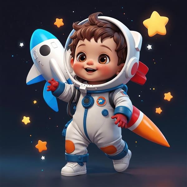  عکس فضانورد کارتونی