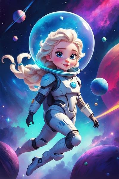  عکس فضانورد کارتونی