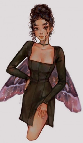  والپیپر دخترانه مشکی گوشی برای آیفون