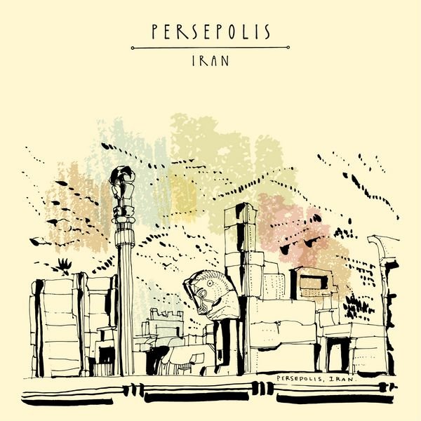 عکس تخت جمشید قبل از حمله اسکندر