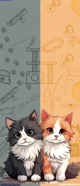 بک گراند گربه پینترستی