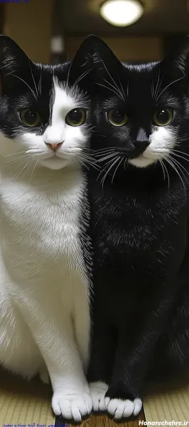 تصویر زمینه گربه سفید