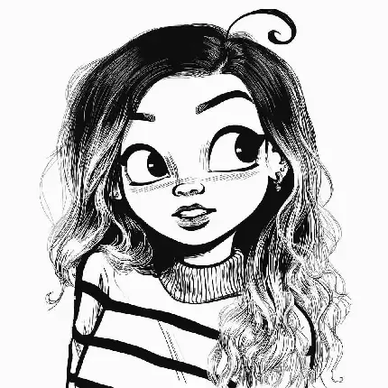 والپیپر نقاشی دختر برای آیفون