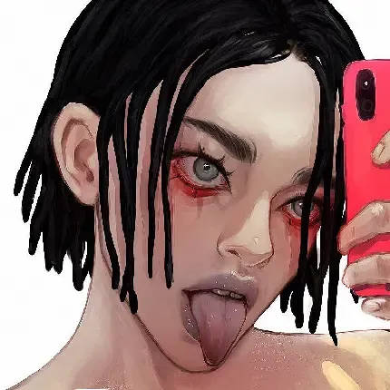  والپیپر نقاشی دختر برای آیفون