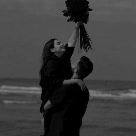 عکس عاشقانه سیاه سفید لاکچری