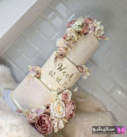 کیک تولد عاشقانه لاکچری