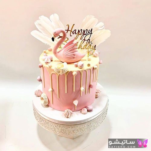 کیک تولد عاشقانه لاکچری